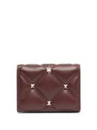 Matchesfashion.com Valentino - Candystud Leather Purse - Womens - Burgundy