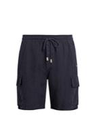 Vilebrequin Bermuda Drawstring-waist Linen Shorts