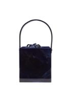Matchesfashion.com Montunas - Stelis Marbled Acrylic Box Bag - Womens - Navy