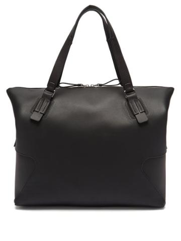 Bonastre - Panelled Smooth-leather Holdall - Mens - Black