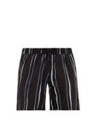 Matchesfashion.com Commas - Striped-print Technical Swim Shorts - Mens - Black Multi