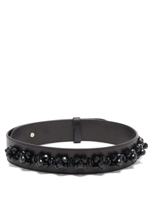 Matchesfashion.com Simone Rocha - Beaded Leather Belt - Womens - Black