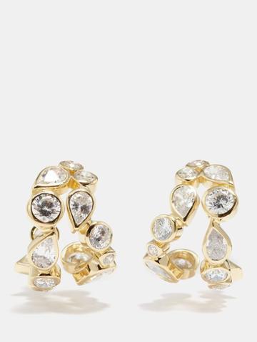 Completedworks - Crystal & 14kt Recycled Gold-vermeil Earrings - Womens - Gold Multi