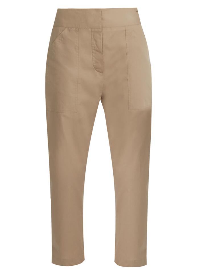 Adam Lippes Cropped Cotton Trousers