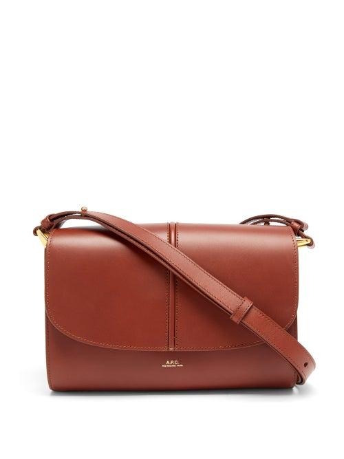 A.p.c. - Betty Horizon Smooth-leather Cross-body Bag - Womens - Tan