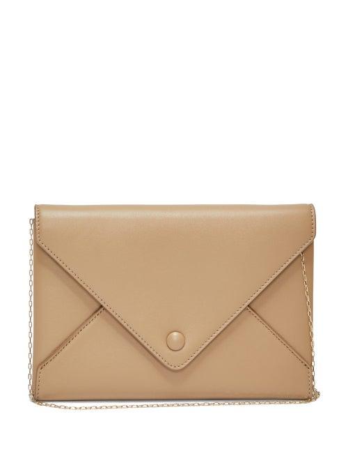 Matchesfashion.com The Row - Envelope Leather Clutch - Womens - Tan