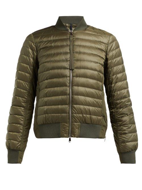 Matchesfashion.com Moncler - Rome Down Filled Bomber Jacket - Womens - Khaki