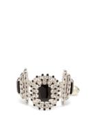 Matchesfashion.com Dolce & Gabbana - Crystal Embellished Bracelet - Womens - Black