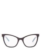 Saint Laurent Monogram Cat-eye Squared-frame Glasses