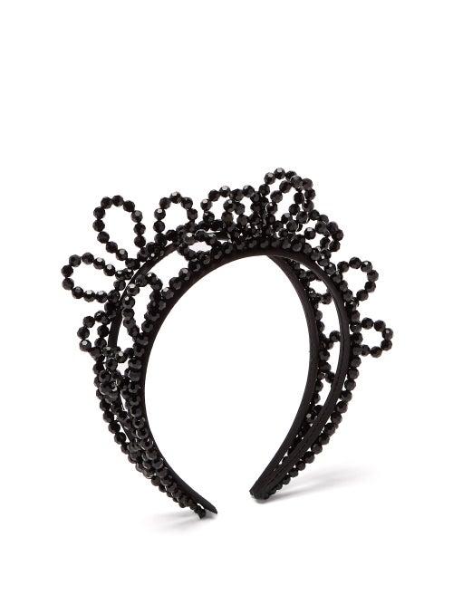 Matchesfashion.com Simone Rocha - Wiggle Beaded Headband - Womens - Black