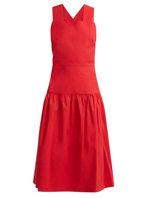 Matchesfashion.com Sea - Cecily Cross Back Dress - Womens - Red
