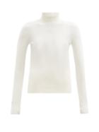 Matchesfashion.com Joseph - Roll-neck Silk-blend Sweater - Womens - Ivory