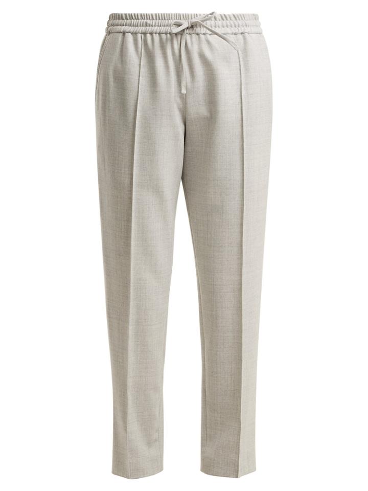 Joseph Lound Tapered-leg Stretch-woven Trousers