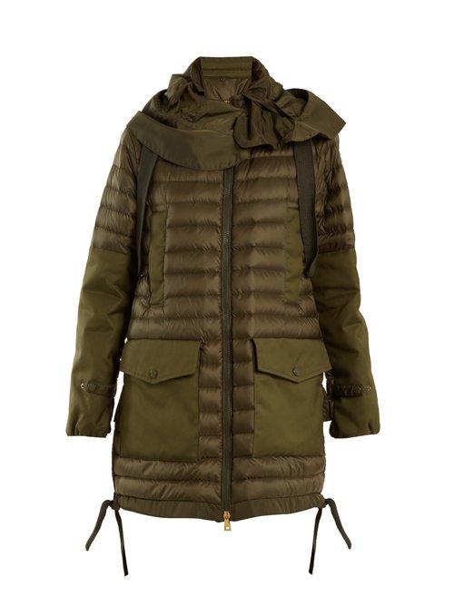 Matchesfashion.com Moncler - Cyanite Quilted Down Jacket - Womens - Khaki