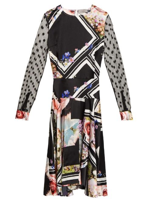 Preen By Thornton Bregazzi Erin Floral-print Silk Dress