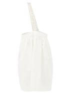 Vaquera - Studded Cotton-twill Pinafore Skirt - Womens - White