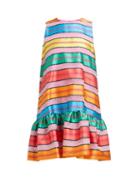 Matchesfashion.com Mary Katrantzou - Ellis Jacquard Striped Organza Mini Dress - Womens - Multi