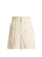 Isabel Marant Lucky High-rise Cotton-blend Shorts