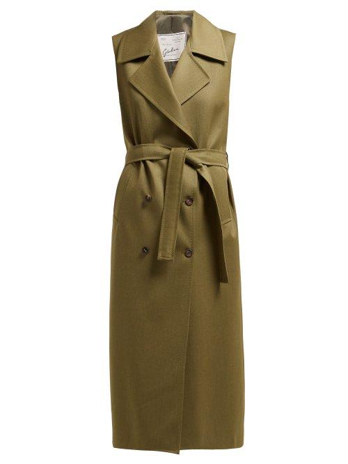Matchesfashion.com Giuliva Heritage Collection - The Alex Sleeveless Wool Dress - Womens - Khaki