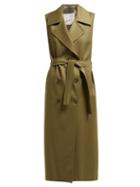 Matchesfashion.com Giuliva Heritage Collection - The Alex Sleeveless Wool Dress - Womens - Khaki