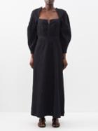 Mara Hoffman - Violeta Smocked Organic-cotton Blend Dress - Womens - Black
