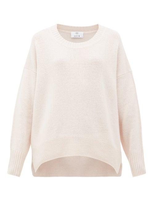 Matchesfashion.com Allude - Draped Cashmere Sweater - Womens - Beige