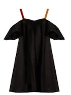 Anna October Cold-shoulder Ruffled Stretch-cotton Dress