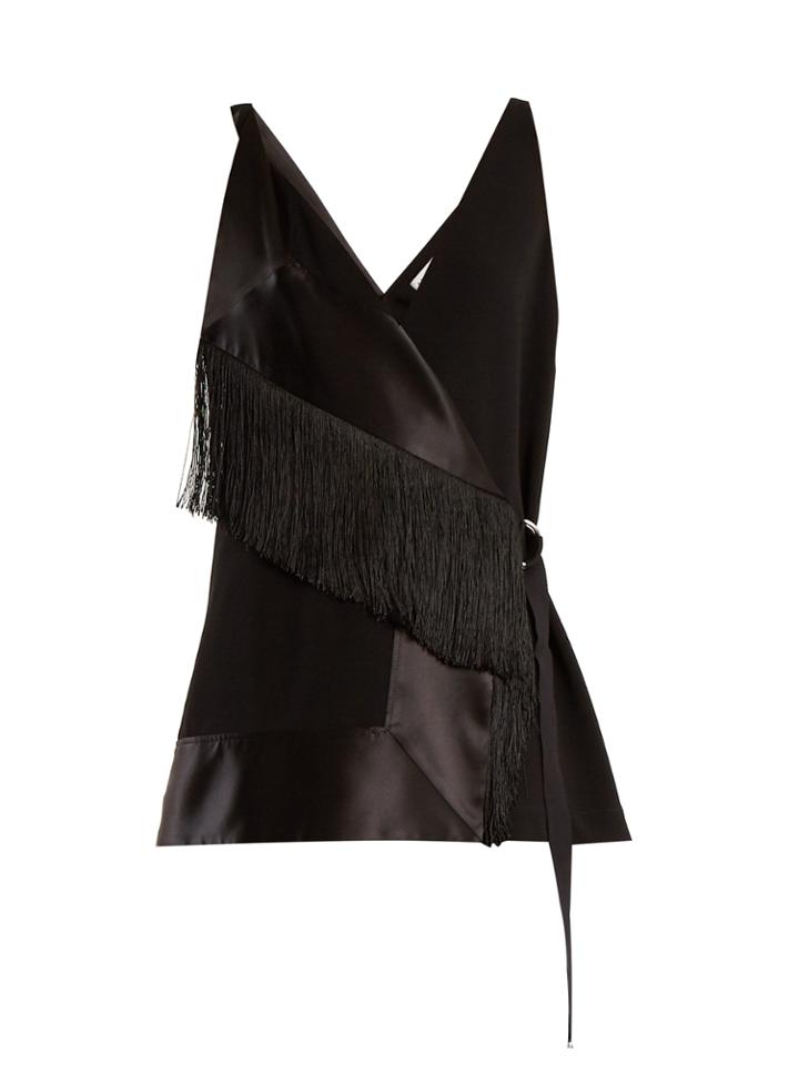 Altuzarra Cheyanne Fringed Crepe Top