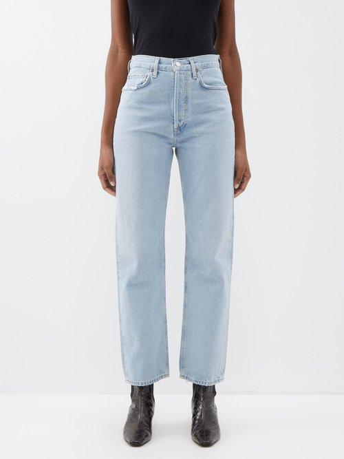 Agolde - 90s Pinch High-rise Straight-leg Jeans - Womens - Light Blue