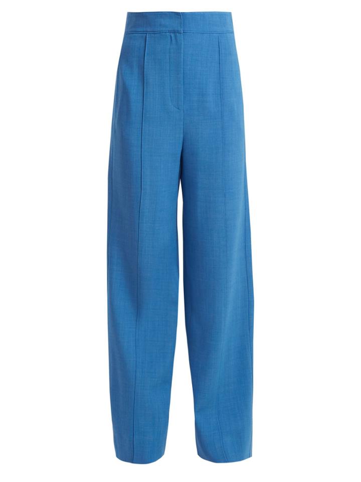 Roksanda Lapari Pintucked Wide-leg Trousers