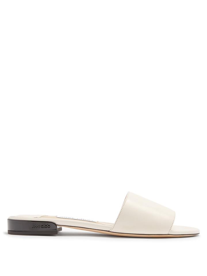 Jimmy Choo Joni Leather Slides
