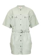 Matchesfashion.com Isabel Marant Toile - Zolina Belted Cotton Shirt Dress - Womens - Khaki