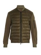 Moncler Ariege Contrast-panel Quilted Down Jacket