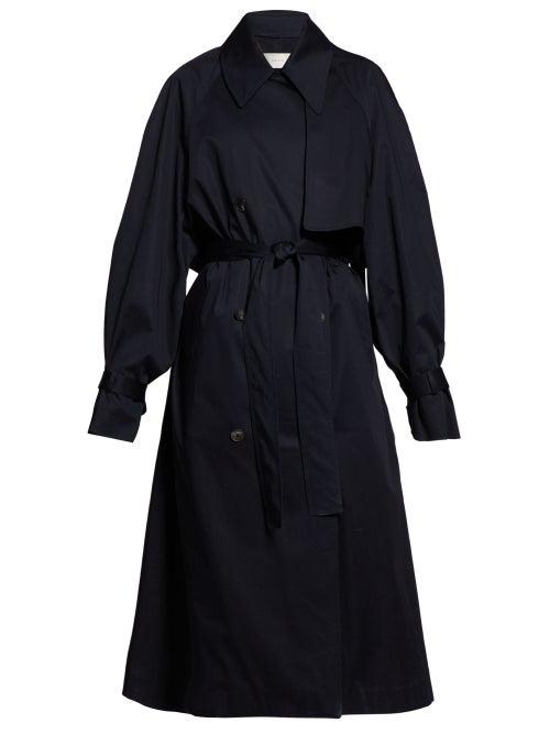 Matchesfashion.com The Row - Kereem Oversized Twill Trench Coat - Womens - Navy