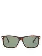 Matchesfashion.com Cartier Eyewear - Square Frame Tortoiseshell Acetate Sunglasses - Mens - Tortoiseshell