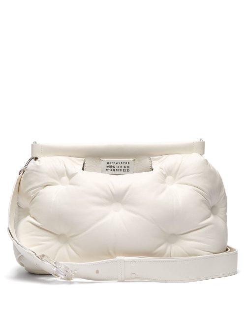 Matchesfashion.com Maison Margiela - Glam Slam Large Quilted Leather Bag - Womens - White