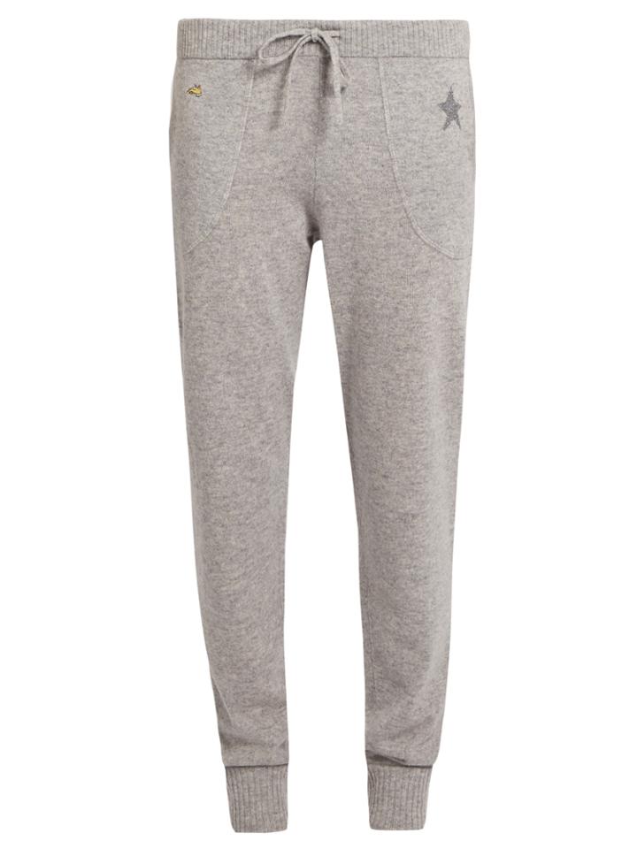 Bella Freud Star Cashmere-blend Track Pants