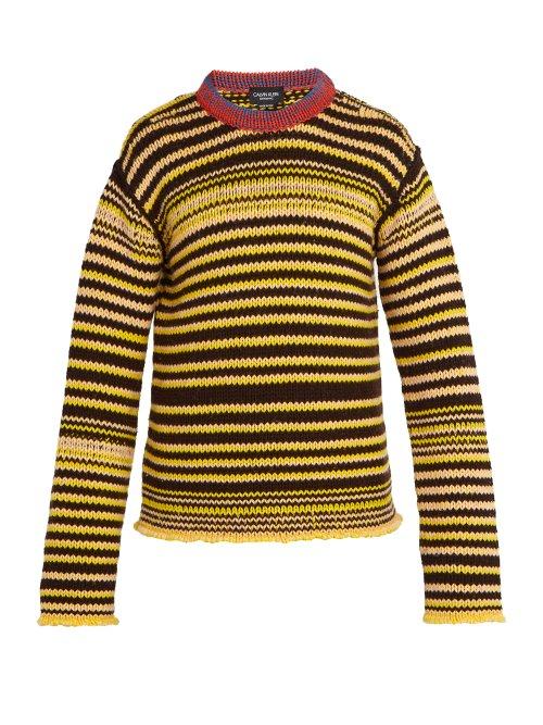 Matchesfashion.com Calvin Klein 205w39nyc - Striped Wool Sweater - Mens - Multi