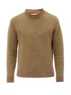 Mens Rtw Marni - Checked Wool-blend Sweater - Mens - Brown