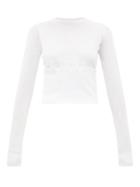 Matchesfashion.com Wardrobe. Nyc - Release 05 Hem-panel Long-sleeved Jersey T-shirt - Womens - White