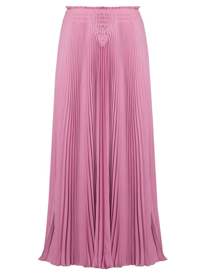 Valentino High-rise Pleated Midi Skirt