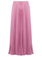 Valentino High-rise Pleated Midi Skirt