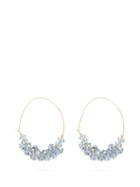 Matchesfashion.com Isabel Marant - Bead Embellished Hoop Earrings - Womens - Blue