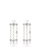 Jessica Mccormack - Diamond, Pearl & 18kt Gold Chandelier Earrings - Womens - Gold Multi