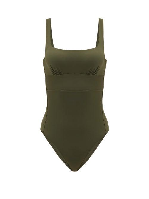 Matchesfashion.com Max Mara Beachwear - Gallura Swimsuit - Womens - Khaki