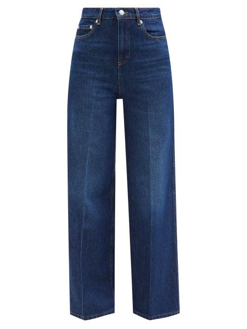 Officine Gnrale - Romy Pleated High-rise Wide-leg Jeans - Womens - Denim