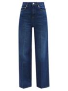 Officine Gnrale - Romy Pleated High-rise Wide-leg Jeans - Womens - Denim