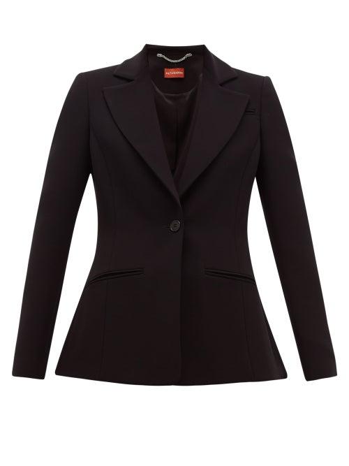Matchesfashion.com Altuzarra - Acacia Single-breasted Crepe Blazer - Womens - Black