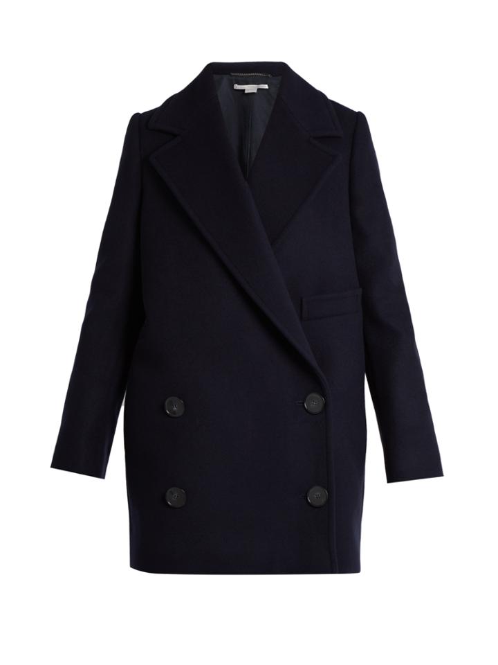 Stella Mccartney Edith Double-breasted Wool-blend Coat