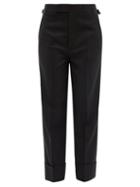 Ladies Rtw Vivienne Westwood - Dave Wool-crepe Straight-leg Trousers - Womens - Black